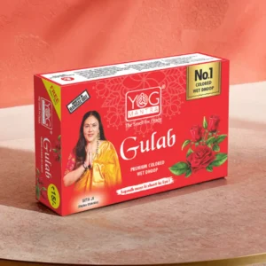 Yog Mantra Gulab Premium Colored Wet Dhoops - (pack of 12)