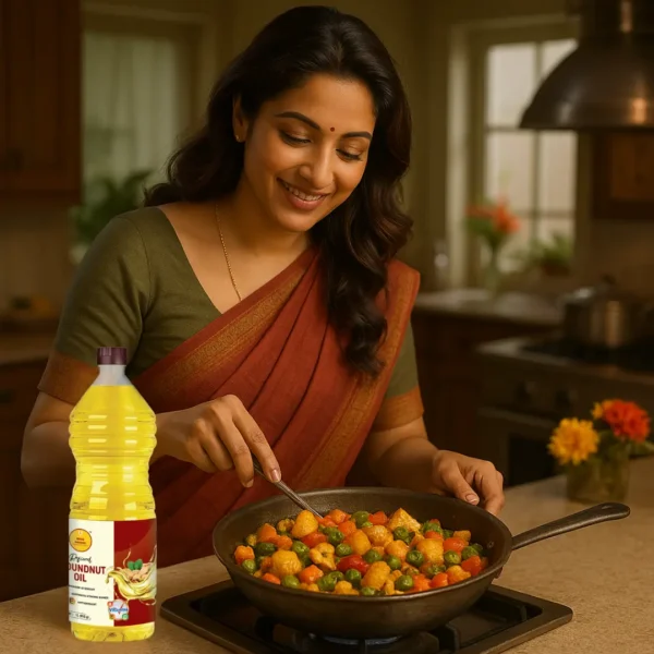 Bhog Prasad Pure and Natural Groundnut Oil 1000ml - (Pack of 1)