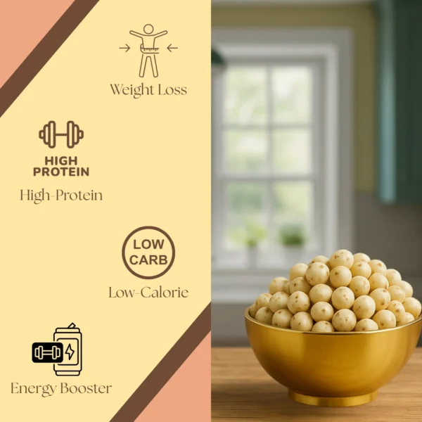 Bhog Prasad Premium Fox Nut (Makhana) - 250gm (Pack of 1) - Image 2