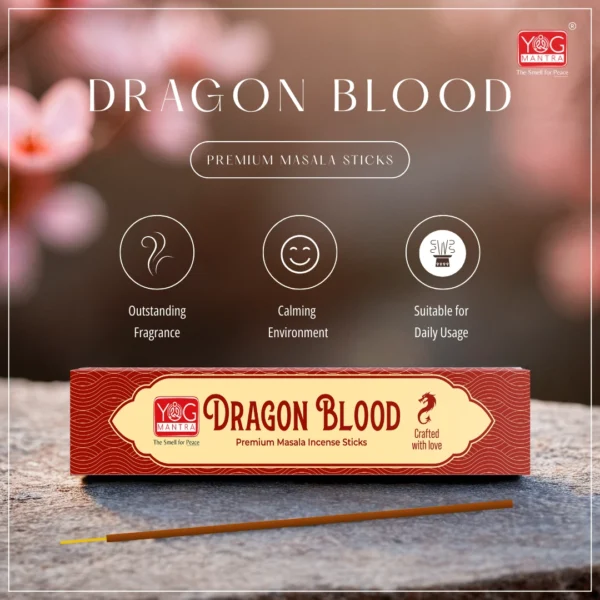 Yog Mantra Dragon Blood Premium Masala Incense Sticks (Pack of 1) - Image 5