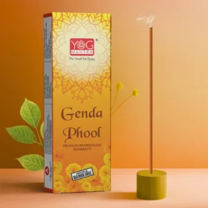 YogMantra Genda Phool Metallic Dhoopsticks - (pack of 1)
