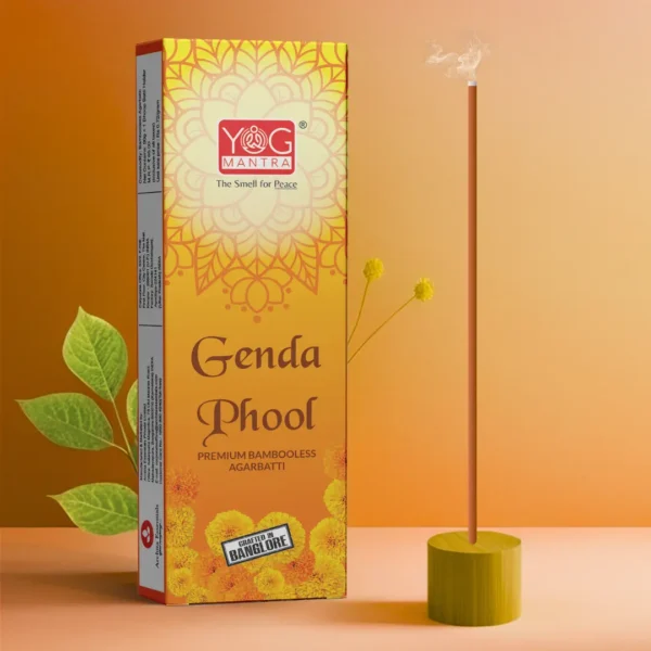 YogMantra Genda Phool Metallic Dhoopsticks - (pack of 1)