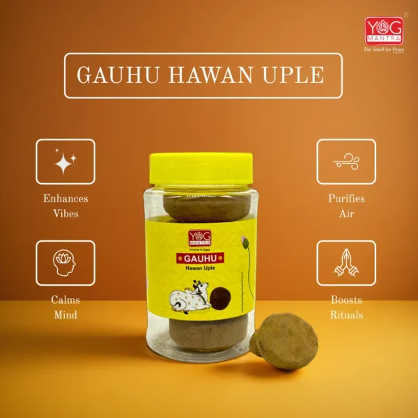 Yog Mantra Natural Cow Dung Uple - (Pack of 1) - Image 4