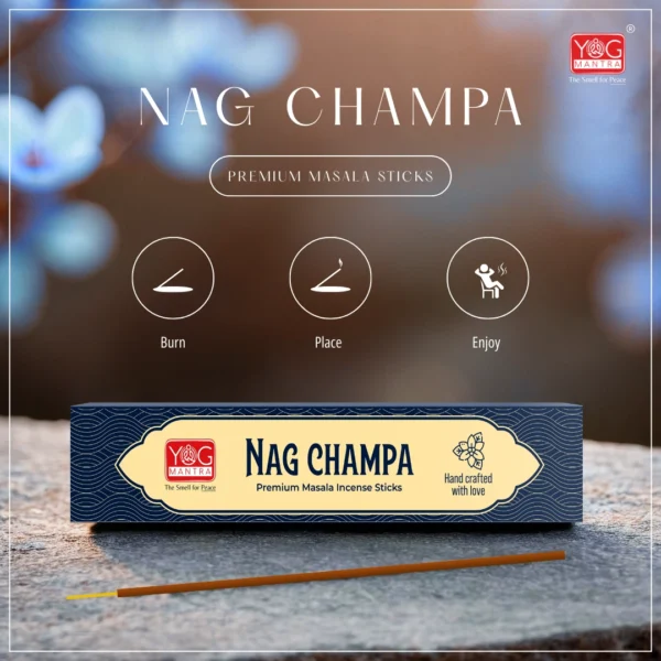 Yog Mantra Nag Champa Premium Masala Incense Sticks(1 Pack) - Image 4