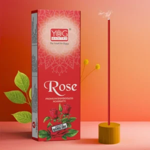 YogMantra Rose Metallic Dhoopsticks - (pack of 1)