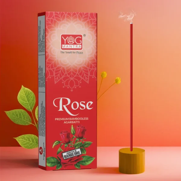YogMantra Rose Metallic Dhoopsticks - (pack of 1)