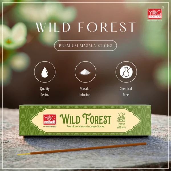 Yog Mantra Wild Forest Premium Masala Incense Sticks (Pack of 1) - Image 4
