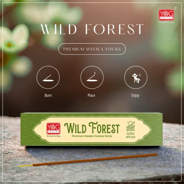 Yog Mantra Wild Forest Premium Masala Incense Sticks (Pack of 1) - Image 3